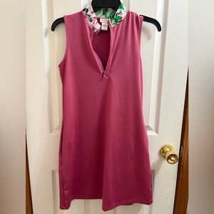 Tommy Bahama Maroon Golf Polo with Green Leaf Trim